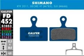 PASTILLAS FRENO GALFER G1652 E-BIKE - LILA - - Modelo / compatibilidad: FD452 - Shimano XTR / XT / SLX