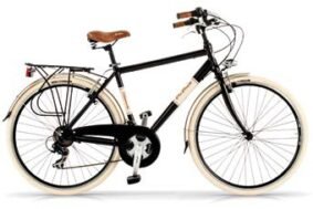 BICICLETA VIA VENETO ELEGANCE MAN 28  6vel NEGRO