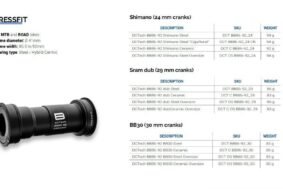 Pedalier Bikone BB86/92 ID29mm Cerámico