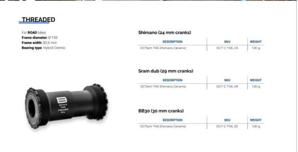 Pedalier Bikone T45 Cerámico
