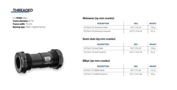 Pedalier Bikone T45 Cerámico
