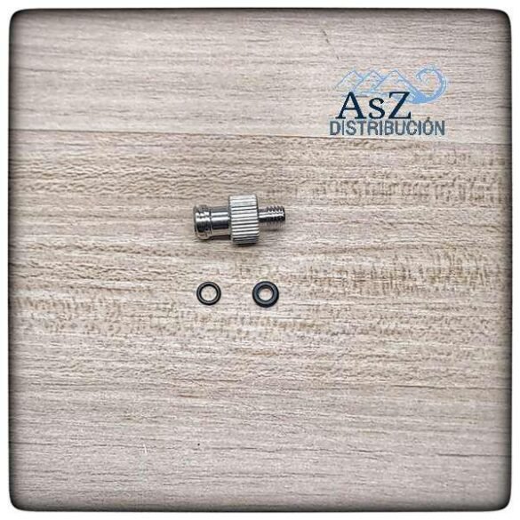 Adaptador jeringa con rosca a m5 para purga Utiles