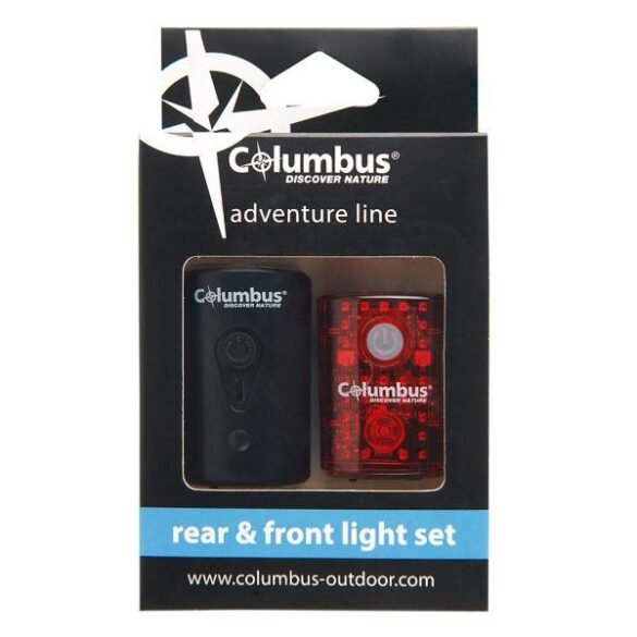 COLUMBUS REAR & FRONT BIKE LIGHT SET