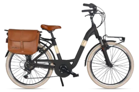 BICICLETA VIA VENETO CLASSIC E-BIKE LADY 24" NEGRO