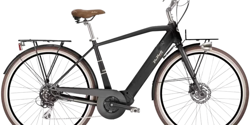 BICICLETA VIA VENETO E-LITE MOTORE CENTRAL MAN NEGRO